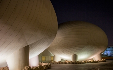 Dome buildings of Cornell Medical College in Qatar