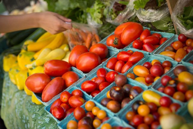 Fresh produce at the farmer's market