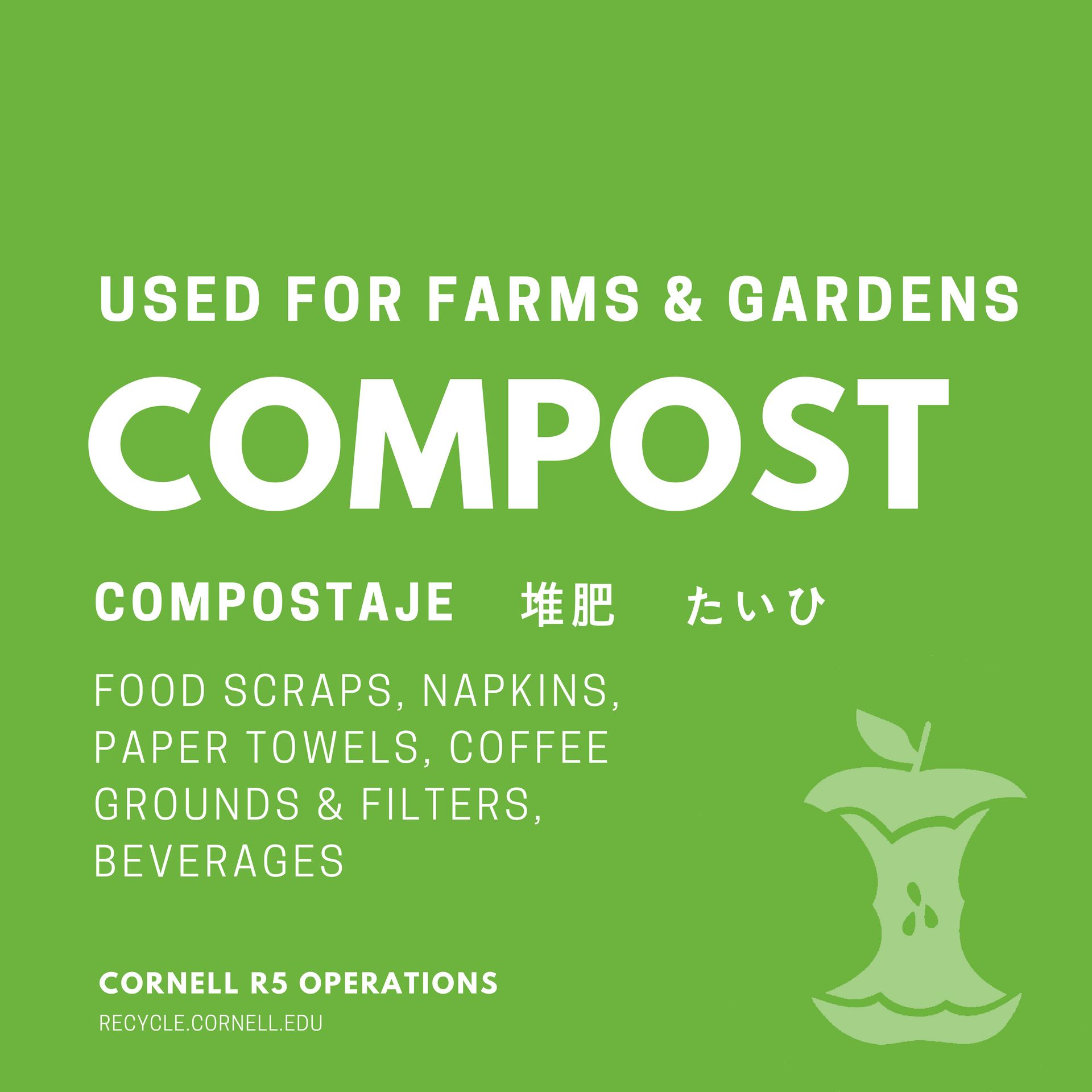 Compost rules sign