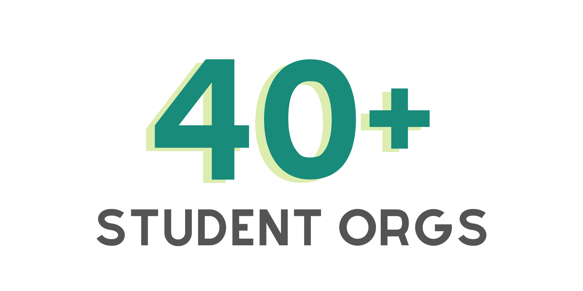 40+ student orgs