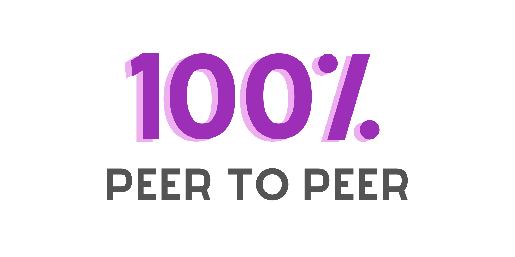 100% peer to peer