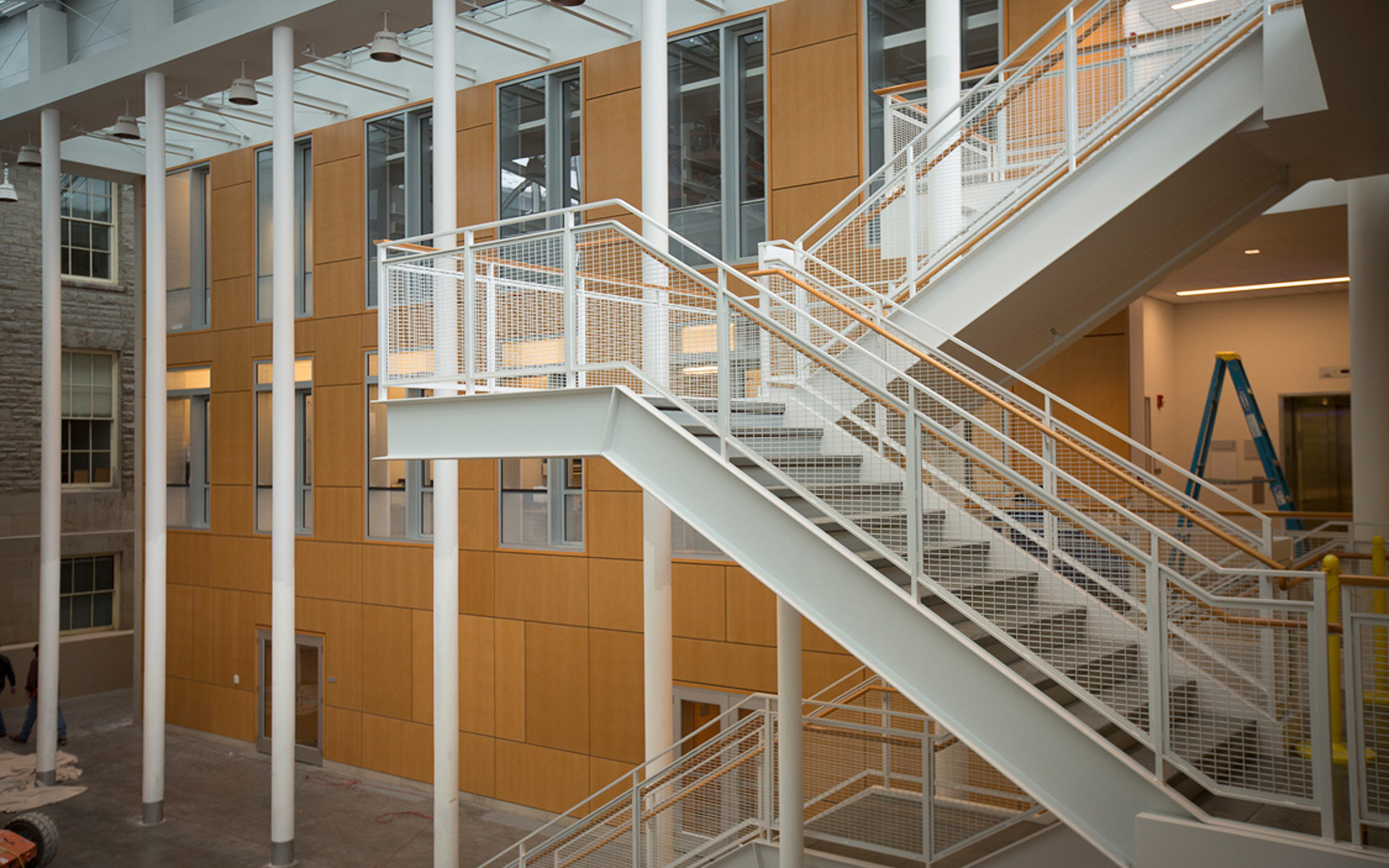 Stairwell located in Klarman Hall