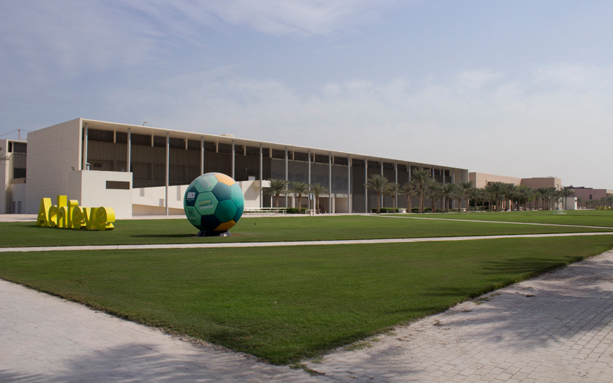 Exterior of the medical college in Qatar