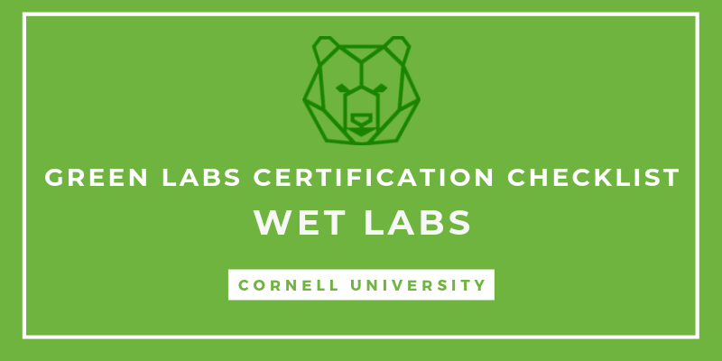Wet Lab Checklist