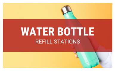 Water bottle refill stations