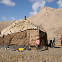 Livestock herders in Tajikstan