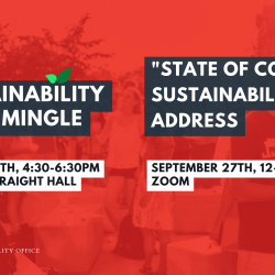 Two event names for sustainability networking at Cornell described in detail in this article