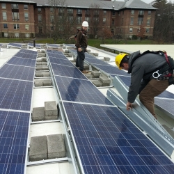 Klarman Hall rooftop solar panels