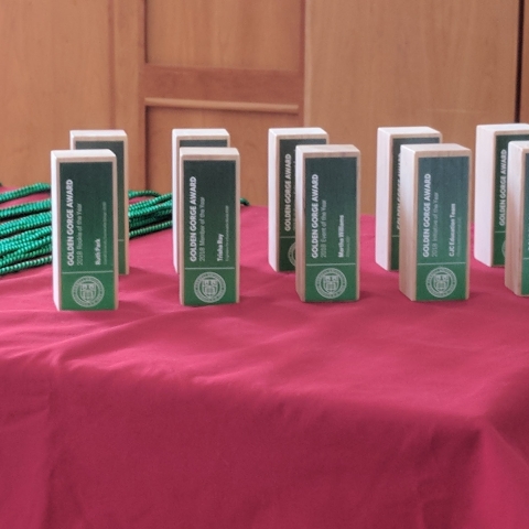 Student Sustainability Awards and green tassels