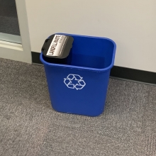 Mini-bin in a recycling bin