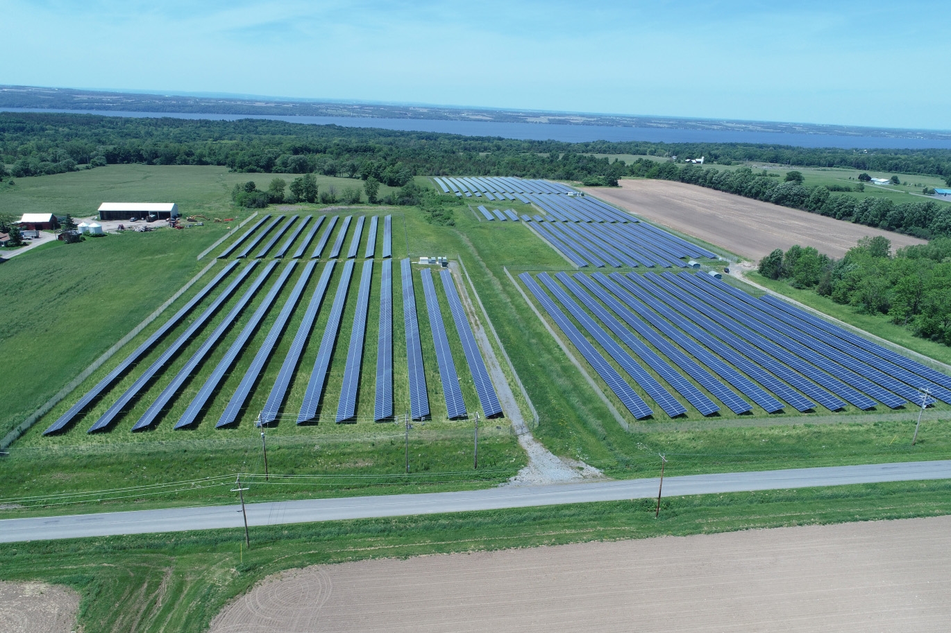 Drone image of the Musgrave East & West Solar Farms