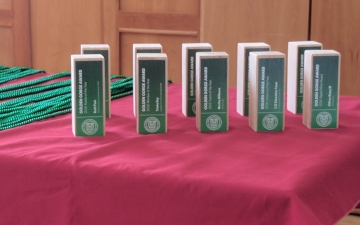 Student Sustainability Awards and green tassels